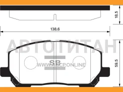 ������� ����. ���. Lexus RX300/RX330/RX350/RX400H 00- HI-Q SP1384 SP1384 ����