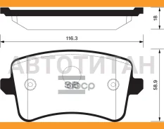 ������� ��������� ������ AUDI A4 07-15/ A5 09-17/ Q5 08-17 HI-Q SP2146 SP2146 ����