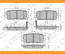 ������� ��������� (�����) Mitsubishi Delica 94-07 / Pajero 91-00 / Pajero Sport 96-08 / Hyundai Gall, ������ STMR389571 ����