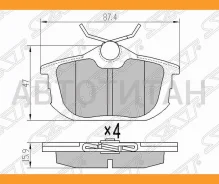 ������� ��������� (�����) Mitsubishi Carisma 95-05 / Colt 02-12 / Space Star 98-05 / Volvo S40 95-04, ������ STMZ690345 ����