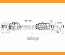 ������ � ����� FR RH Mercedes ML/GL 164 06-12 SAT BZ5161, ������ �������� BZ5161 ����