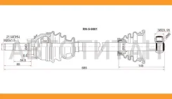 ������ � ����� FR Renault Logan ���� LH (8 ��������) SAT RN59001, �����/������ �������� RN59001 ����