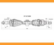 ������ � ����� Toyota AXIO/Fielder #ZE16#/Ractis 05-10/VITZ NCP9# 05-/Yaris NCP9# 05- ������ SAT ST1270008 ST1270008 ����