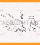 ���� ������������� R | ����� ���� | Nissan Qashqai/X-Trail/Murano 07-Renault Koleos 07- TEB1732R ����