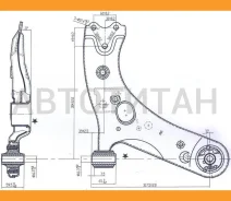 ����� ������ Toyota Prius 12-/Corolla/Rumion/MARK X/Auris/Blade/Scion/Zelas/LEXU�S HS250H 06- RH SAT ST4806812300, ������ ST4806812300 ����