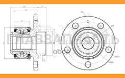 ������� �������� (� ABS) VW Polo IV-VI 01-, Skoda Rapid (NH1, NH3) 12-, Fabia (6Y,542,545, NJ, PJ) 99- HUB20002 ����