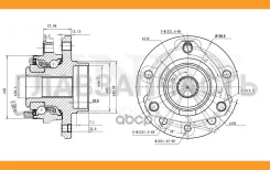������� �������� (� ABS) Opel Astra H 04-, Zafira B 05- UNIO HUB20003 HUB20003 ����
