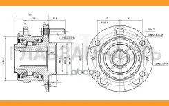 ������� �������� (��� ABS) Kia Sorento II 09-, Hyundai Santa Fe I-III 01-, Grand Santa Fe 13- UNIO HUB20005 HUB20005 ����