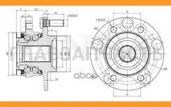 ������� �������� (� ABS) Nissan Qashqai (J10) 06-, X-Trail (T31) 07-, Juke (F15) 10- HUB20009 ����