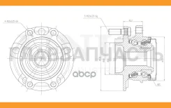 ������� �������� (� ABS) Nissan Teana (J32) 08- HUB20026 ����