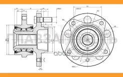������� �������� (��� ABS) Land Rover Range Rover Sport 05-, Discovery III, IV 04- HUB20034 ����