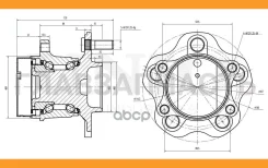 ������� ������ (� ABS) Nissan Qashqai (J10E, J11E) 07-, X-Trail (T31, T32) 07- UNIO HUB20042 HUB20042 ����