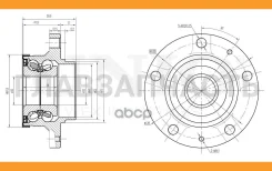 ������� ������ (� ABS) Peugeot 407 04-, Citroen C5 I-II 08-, Dodge RAM2500 05- UNIO HUB20070 HUB20070 ����