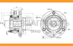 ������� �������� (� ABS) Opel Astra H 04-, Zafira B 05- HUB20193 ����