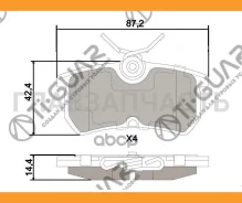��������� ������� ������� /������ �������� 4�� /TI-GUAR ��� FORD Focus I 1998-2004 /Fiesta 2005-; TG-0120 PN0120 1075565 1107698 TG0120 ����