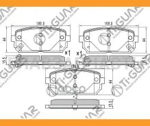 ��������� ������� /������ /TI-GUAR /Kia Carens 2002-; TG-2262; 583021DA50 583021DA01 583021DE00 TG2262 ����