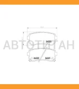 ��������� ������� �������� /������ �������� 4�� /TI-GUAR ��� KIA Sportage 2009-2019; TG-3474 PN0436 583021GA00 583020ZA00 TG3474 ����