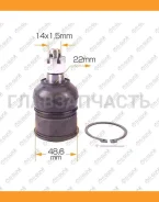 ������� ����� /�������� ����� /������ Ti-GUAR ��� Honda Accord 2008-2013 Acura TSX 2009-; D=48.6mm; TG-51220-TA0A02; (CBHO41(CB0126) KBJ1145 SBH072) 0...