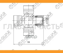 ���������� /TI-GUAR ��� Toyota Land Cruiser Dyna Hilux Surf Coaster 1993- J80 HDJ101 UZJ100 TRN15; 32*93; TG-CJCS008; (TT-120 GUT20) 0437136020 ST0437...