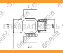 ���������� /TI-GUAR ��� MMC Colt Minica RVR; 25*63.80; TG-CJCS009; (GUM-78 ) GUS7 GUM79 TGCJCS009 ����