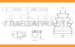 ������� ����� (�-�) Chevrolet Lacetti (J200) 04-, Aveo (T200, T250, T255) 03-, Captiva (C100, C140) 06- DUC30006K ����
