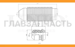 �������� ������� � �������� (2 ��. ) VW Golf IV 97-, Skoda Octavia (1U2,1U5) 96-, Audi A3 96- DUC50007 ����