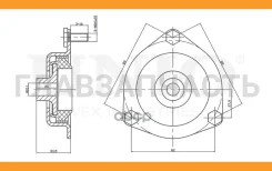 ����� ������������ �������� Nissan Almera (N16) 00-, Sunny (N16) 98- RMP13101 ����