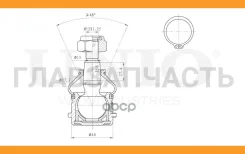 ����� ������� �������� ������ Hyundai Solaris IV 10-, Mitsubishi Lancer VI-VII 88-, Colt II, III 86- SSP20016 ����