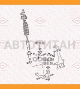 ���� ������������� �������� L Toyota Land Cruiser 03-/ Lexus GX 01- TEB1727L ����