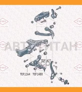 ����������� ������� ������� ������ / ������ ����� VW Touareg 02- TEF1264 ����