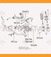 ����������� ��������� ������� ������ Nissan Pathfinder 05- TEF1453 ����