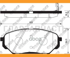 ��������� ������� �������� /�������� �������� 4�� /TI-GUAR ��� Hyundai IX55 2008-; TG-0456 PN0456 58101-3JA50 58101-3JA00 TI-GUAR TG0456 TG0456 ����
