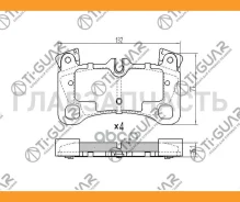 ��������� ������� �������� /������ �������� 4�� /TI-GUAR ��� Volkswagen Touareg 2002- /AUDI Q7 2006- /Porsche Cayenne 2007-2010; PN0530 TG-0530 7L0698...