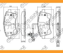 ��������� ������� �������� /�������� /�������� 4 �� /TI-GUAR ��� Renault Kangoo 2008-; TG-0532; (PN0532) 0986494332 13046027432 TI-GUAR TG0532 TG0532...