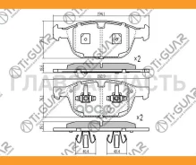 ��������� ������� �������� /�������� /�������� 4 �� /TI-GUAR ��� Volvo XC60 2008-; TG-0571; (PN0571) 30793943 31277334 TI-GUAR TG0571 TG0571 ����