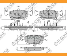 ��������� ������� �������� /�������� �������� 4�� /TI-GUAR ��� Toyota Avensis T220 1997-2003; TG-1170 PN1170 04465-05020 TI-GUAR TG1170 TG1170 ����