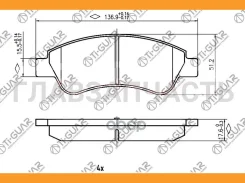 ��������� ������� �������� /������ �������� 4�� /������������ / TI-GUAR ��� Citroen Jumper, FIAT Ducato, Peugeot Boxer 2006-2014; TG-1472C PN0475 4254...