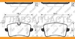��������� ������� �������� /������ �������� 4�� /TI-GUAR ��� AUDI A6 (4G2, C7) 2015-2018, A6 Avant (4G5, C7) 2013-2017, A7 2010-; TG-1478 PN0478W 4G06...