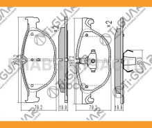 ��������� ������� �������� /�������� �������� 4�� /TI-GUAR ��� BMW 5 F0#, F1#, F02 2008-; TG-1838 PN0385W 34112449268 TI-GUAR TG1838 TG1838 ����