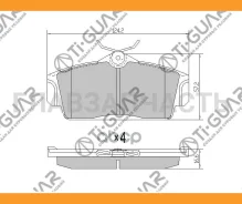 ��������� ������� �������� /�������� �������� 4�� /TI-GUAR ��� Nissan Almera N16 2000-2002; TG-2230 PN2230 410602F525 TI-GUAR TG2230 TG2230 ����