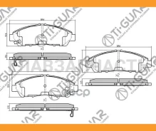 ��������� ������� �������� /�������� �������� 4�� /TI-GUAR ��� Acura MDX 2006-2013, Honda Pilot 2011-2016; TG-28001 PN28001 45022STXA00 45022STXA00 TI...