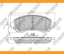 ��������� ������� /�������� �������� 4�� /������������ /TI-GUAR ��� Subaru Impreza 1996-2003 Legacy BD# BG# 1996-1998 BH# 1998-2003; TG-462C TG-462 HN...