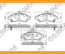 ��������� ������� /�������� �������� 4�� /TI-GUAR ��� Suzuki SX-4 2013-, Vitara 2014-, Mitsubishi Xpander 2017-, Nissan Livina 2019-; PN9809 TG-5544 5...