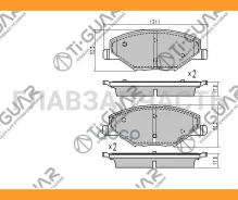��������� ������� �������� /�������� �������� 4�� /TI-GUAR ��� Skoda Rapid 2012-, VAG Polo 2010-2022; TG-5555 TG-5495C BP33002 6RU698151 6RU698151A 6R...