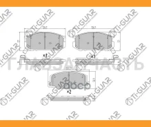 ��������� ������� �������� /�������� �������� 4��/TI-GUAR ��� Toyota Previa 1990-1996, Estima TCR1#, -2# 1990-1999; TG-5553 BP21217 0446514061 0446514...