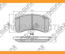 ��������� ������� �������� /�������� �������� 4�� /TI-GUAR ��� Mitsubishi Mirage Dingo CQ2 � 1999, Lancer CS# � 2000; TG-641 MR569225 MN116604 MR56922...