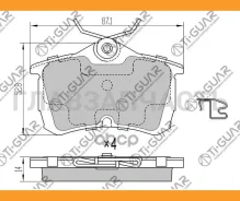 ��������� ������� �������� /������ TI-GUAR ��� Honda Accord VII 1998-, Accord VIII, EURO VIII 2003-2008 TI-GUAR TG8109C TG8109C ����