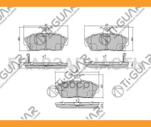 ��������� ������� �������� /�������� �������� 4�� /TI-GUAR ��� Honda Civic EK 1995-2006; TG-8103 PN8103 06450S6DE50 06450S6DE51 45022S6DE01 TI-GUAR TG...