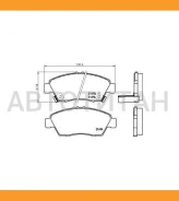 ��������� ������� �������� /�������� �������� 4��/TI-GUAR ��� Honda Civic 2001-2006, FIT 2002-2008; TG-8264 PN8264 06450S5AG00 45022TG0T00 TI-GUAR TG8...
