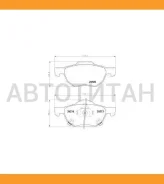 ��������� ������� �������� /�������� �������� 4�� /TI-GUAR ��� Honda Accord CL7 CL9 2002-2010; TG-8125 BP28125 TG-8125C PN8125 45022SEAE01 45022Seaez1...